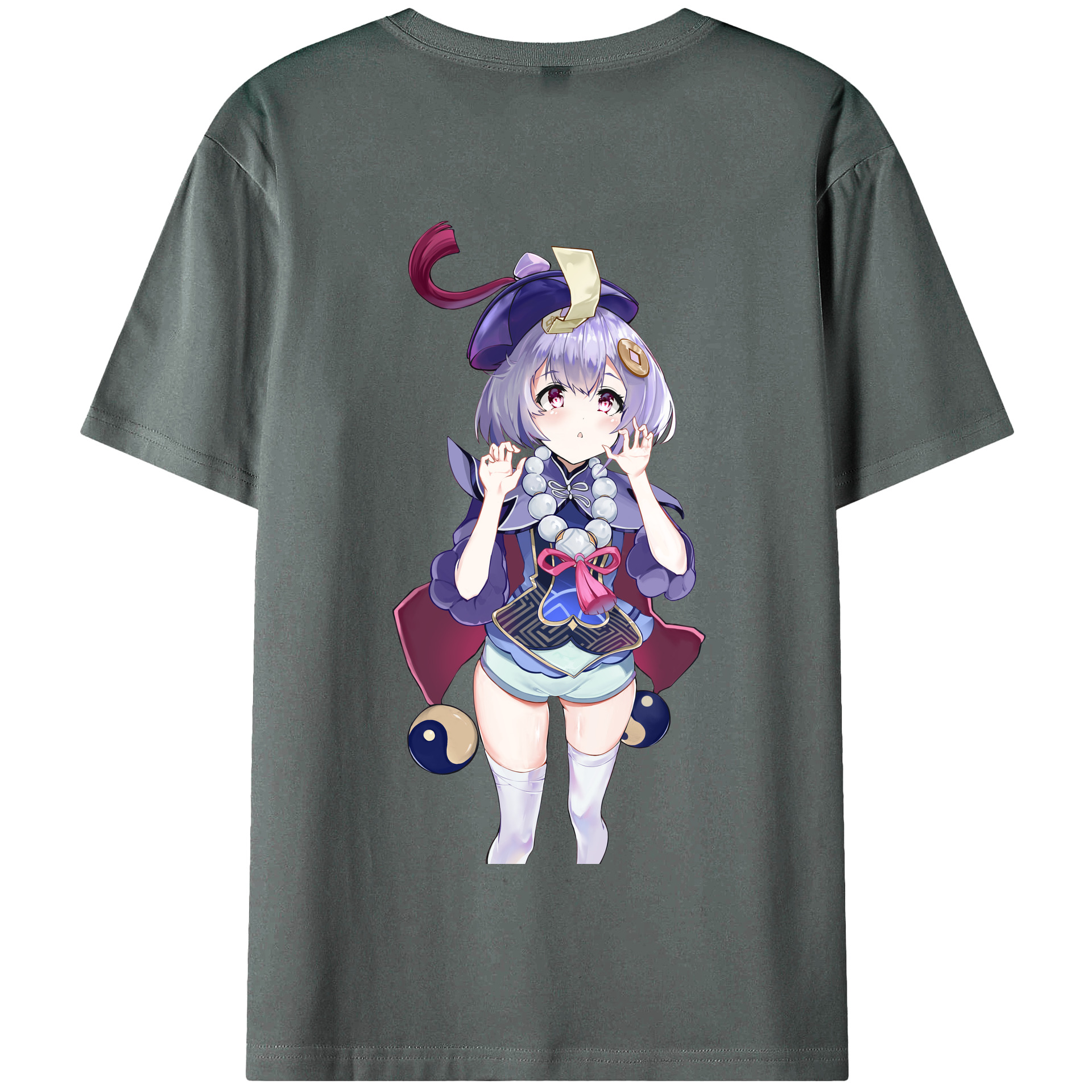 げんし神 七七 なな  genshin Nana 綿100％半袖Tシャツ（背面プリント）